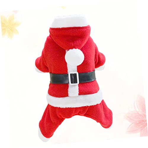 Disfraz navideño para perro talla XL color rojo miniatura 5