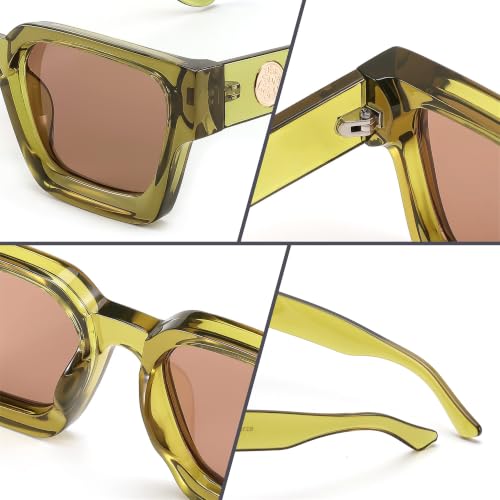 Image of FEISEDY Vintage Small Sunglasses Oval Slender Metal Frame Candy Colors B2277