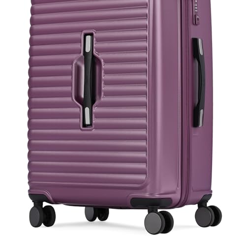 Image of Skybags Polycarbonate Trunk Check-in Trolley Bag, 68cm | Medium Double Spinner Hardsided Luggage with Smooth 8-Wheel & TSA Lock | Suitcase for Travel | 5-Year International Warranty (Magenta)