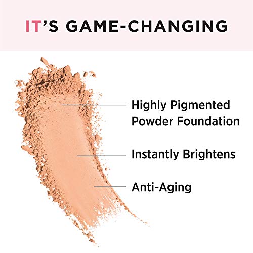 It Cosmetics Celebration Foundation Illumination, Tan (W) - Full-Coverage, Anti-Aging Powder Foundation - Blurs Pores, Wrinkles & Imperfections - 0.3 Oz Compact #TOP1