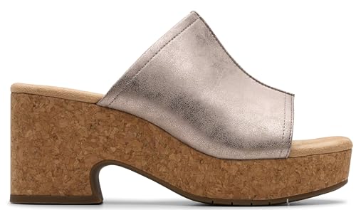Image of Clarks Women's Nerisa Vine Cork Heeled Sandal