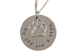 My BFF has 4 legs Jewelry - Dog Owner Necklace