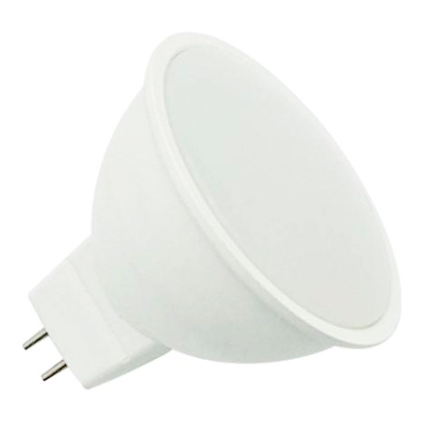 Acan Tradineur - Confezione da 12 lampadine LED piatte GU5.3, 5 W equivalenti a 45 W, 493 lumen, 6500 K, luce bianca fredda, efficienza energetica G, 20000 ore - 5 x 5 cm