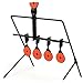 BRIGHTFUFU Self Resetting Metal Shooting Interactive Indoor Practice for Archery and Shooting Enthusiasts Black