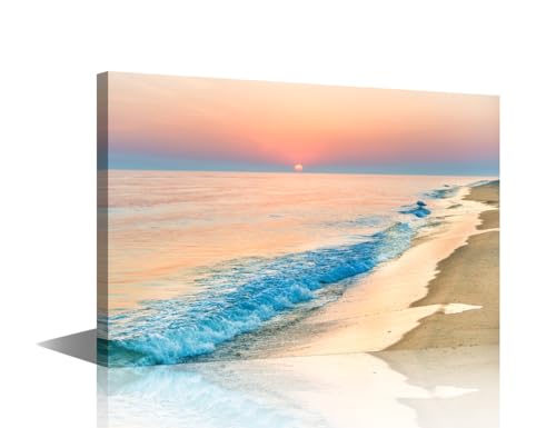 Toile murale coucher de soleil pour salon moderne de 61x91 cm