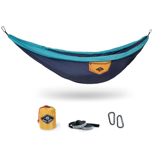 Suparpine I Hammock for Camping with Straps Included (Deep Blue, Single)