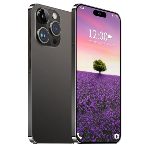 I15 Pro MAX Unlocked Phone,The Phone Battery 6800mAh 6.82" HD Screen Cell Phone, Android 13.0 6+256GB with 128GB Memory Card Smartphone,Face ID/Fingerprint Lock/5G/GPS (Blue)