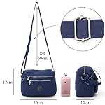 Kleine Schultertasche aus Wasserabweisendes Nylon – Handtasche für Damen & Mädchen - Crossbody Bag - Leichte Umhängetasche – Bild 4