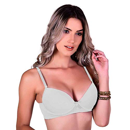 Kit 10 Sutiãs com Bojo Coloridos