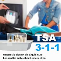 Aucuu Kulturtasche Transparent,4 Stück Kosmetiktasche Durchsichtig, wasserdichte PVC-Reise-Waschtaschen, TSA-zugelassene Make-up-Taschen, für Familie, Männer un Frauen, Weiß – Ansicht 5