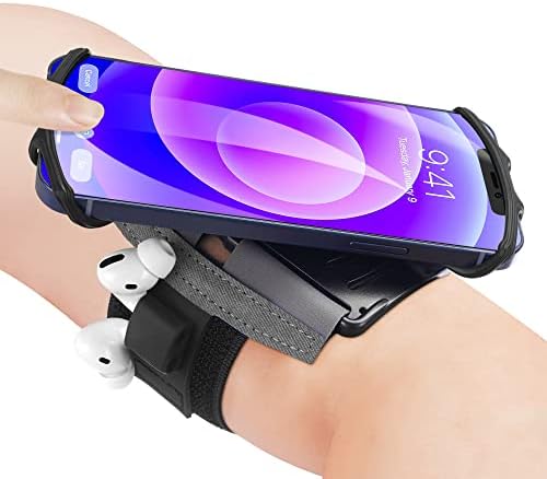 NEWPPON 360° Rotatable Running Phone Armband :with Key Holder for Apple iPhone 12 11 Pro Max Xs XR X 8 7 6 6S Plus Samsung Galaxy S10 S9 Edge Note 8 Google Pixel,for Sports Workout Exercise Jogging