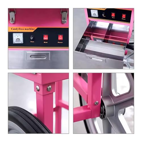 JMOZHCD Electric Cotton Candy Machine with Cart - Image 3