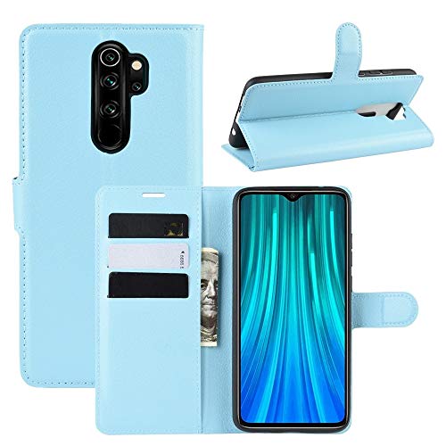 YANGJIE Mobile Cases Great for Xiaomi Redmi Note 8 Pro Litchi Texture Horizontal Flip Leather Case with Wallet & Holder & Card Slots (Color : Blue)