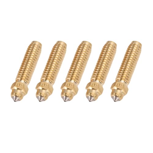YWBL-WH High Print Nozzles 0.8mm for ELEGOO Carbon 3D Printer, All Metal Integrated Design, Brass Rear End, Hardened Ste