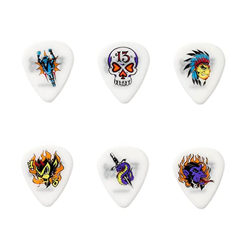 Dunlop BL100T73 Boîte de 6 Médiators Alan Forbes Blackline 0,73 mm - Les Beatles, Paul McCartney, John Lennon, RIngo Starr, George Harrison Dunlop BL100T73 Boîte de 6 Médiators Alan Forbes Blackline 0,73 mm – Image 3