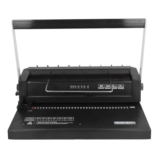 Machine à Relier en Fil Métallique, Reliure à Spirale, Machine à Relier Manuelle au Pas 3:1 de 14 Mm pour A4 A5, 12 Feuilles de Perforation 120 Feuilles, pour Presse à Livres,
