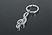 Fashion Cool Musical Note Key Ring Keyfob Keyring Music Symbol Keychain Gift New