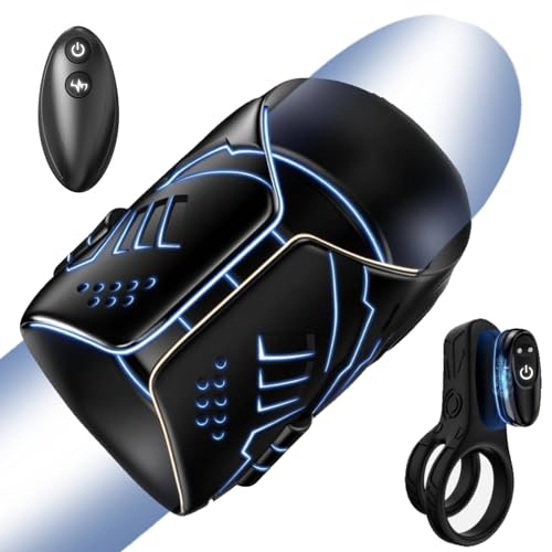 Vibrador con mando a distancia tipo masturbador 2 en 1 y anillo elástico