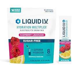 Liquid I.V.® Hydration Multiplier Sugar-Free - Raspberry Lemonade | Electrolyte Powder Drink Mix | 1 Pack (14 Servings)