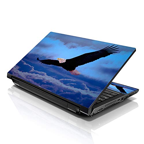 Image of LSS 17 17.3 Inches Laptop Notebook Skin Sticker with 2 Wrist Pads - Reusable Cover Protector Vinyl Sticker Cover Decal Fits 17 inch - 19 inch HP Asus Acer Samsung - Eagle Pattern