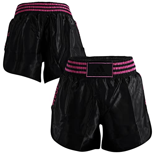 Short Boxe Thai adidas en satin léger pour entraînement et combat de Muay Thai