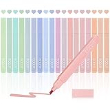 EOOUT 18pcs Aesthetic Cute Pastel Highlighters with Assorted Colors, Bible Highlighters and Pens No Bleed, Soft Chisel Tip, Dry Fast, Easy to Hold for Journal Notes School Office Supplies (Morandi)