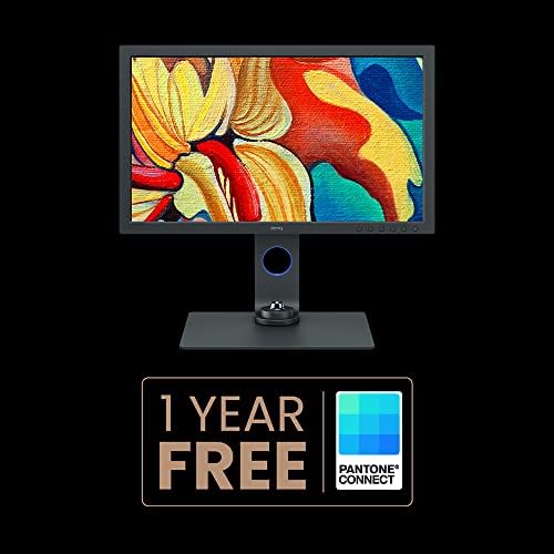 BenQ SW271C Photographer Monitor (AQcolor Technology, 27 inch, 4K UHD, AdobeRGB/P3 Wide Color, USB-C 60W, HDR, Hardware Calibration, Compatible for MacBook Pro M1/M2)