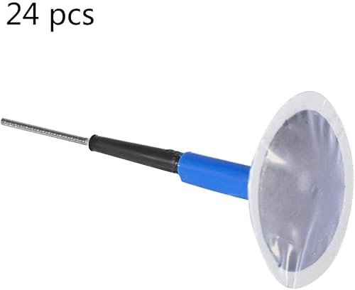 Miniatura 4 de Parche para tapón de neumáticos, 24 piezas de goma de mascar universal sin cámara para reparación de pinchazos de neumáticos, color azul (1.417 x