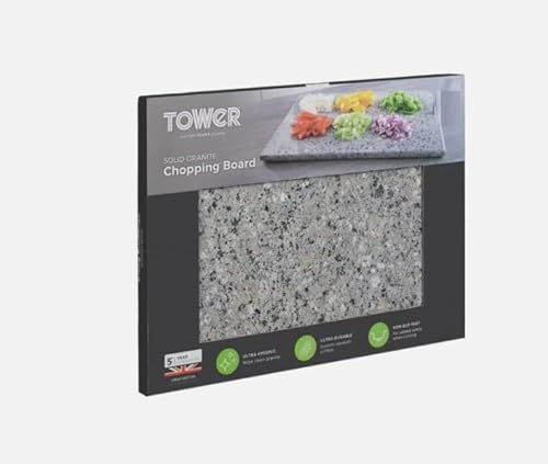 New FT-Store Solid Granite Chopping Board – Light, Strong and Durable- Adds Some Style to Your Food Preparation Area.-B01
