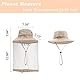 Filhome 2 PCS Imkerhut Moskito Kopfnetz Hut Anti-Moskito Sonnenhut Fischerhut mit Mückennetz Damen Herren für Outdoor Gartenarbeit Dschungel Angeln