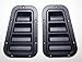 KBX HI-FORCE WING TOP AIR INTAKE SET OF TWO COMPATIBLE WITH LAND ROVER DEFENDER 90 / 110 /130 1983-2016, PART # KBX5101