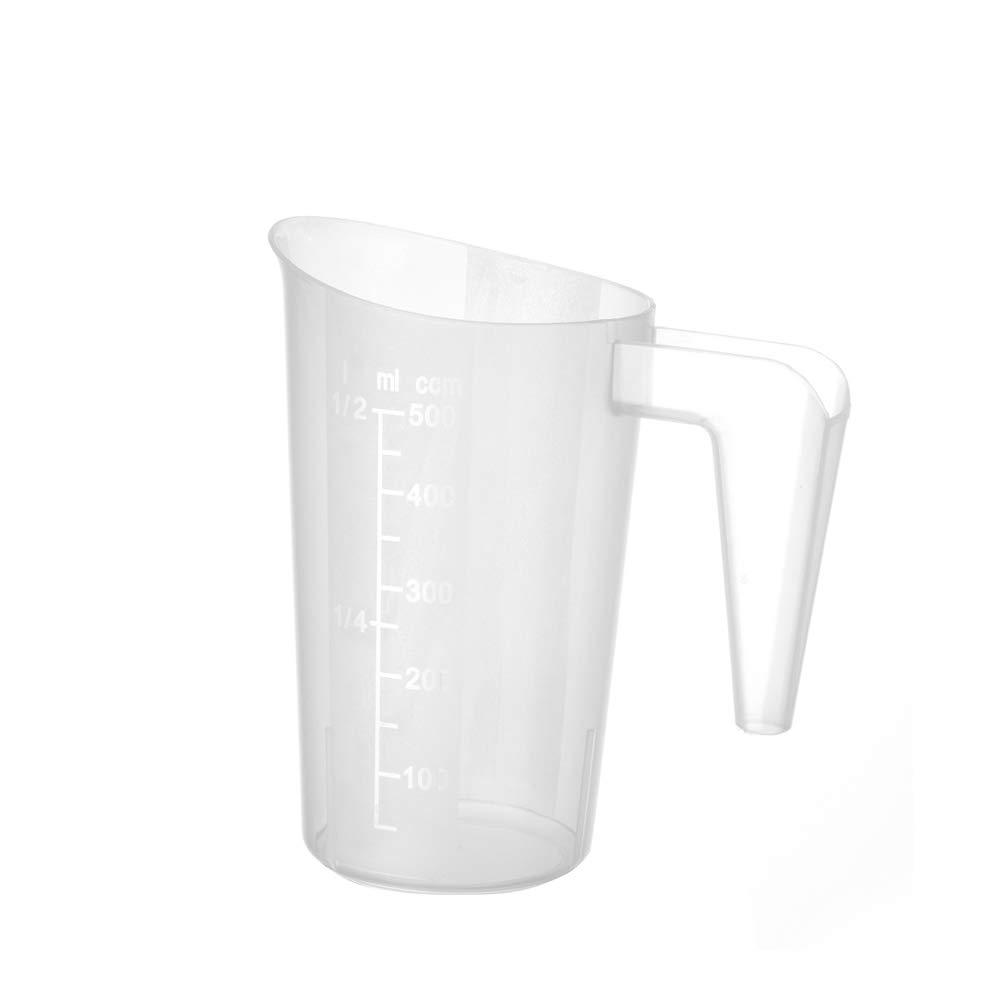 HENDI 567821 Polypropylen Messbecher, Stapelbar, 1 L, 124mm x 170mm, 36 Stück
