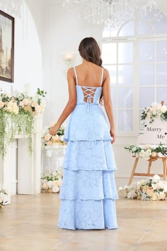 Jacquard Chiffon Bridesmaid Dresses Sweetheart Neck A Line Long Wedding Guest Dress with Slit for Women2