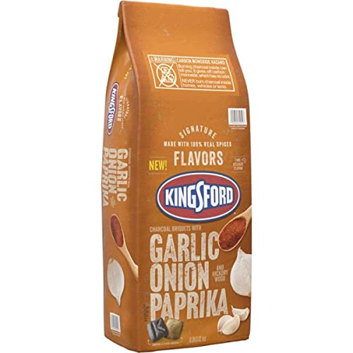 Kingsford Charcoal Briquets with Garlic, Onion & Paprika, 128 oz