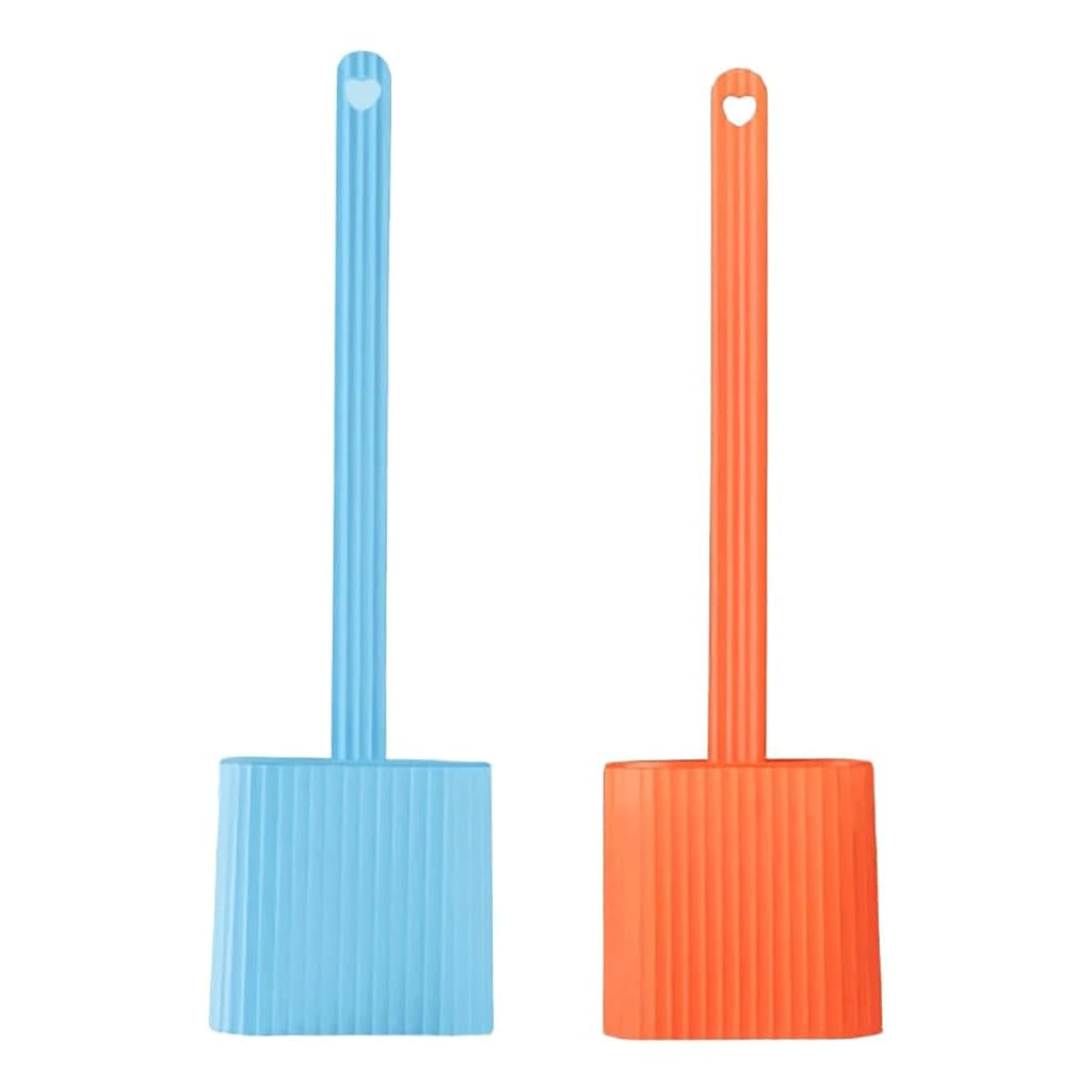 Szczotka toaletowa Set van 2 toiletborstels muurbevestiging schoon spleetvuil toiletpotborstel ontluchtingsafvoer wc-reinigerborstel wc-scrubber Moda
