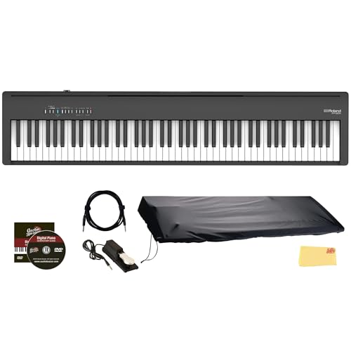 Roland FP-30X-BK 88-Key Digital Piano - Black Bundle with Sustain