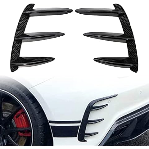 GZYF Car Auto Rear Bumper Spoiler Air Deflector Splitter Trim Compatible with Mercedes Benz A-Class W176 A200 A250 A260 A45, Gloss Black Cover