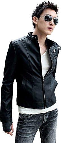 Amazon 出来るメンズ シンプル シングル レザー ライダース ジャケット 薄手 スタイリッシュ デザイン ツーリング や デート にも 着こなし やすい ブラック Xxl コート ジャケット 通販