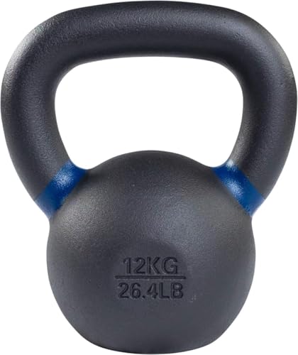Body-Solid Single-Cast Gravity Casting Kettlebell (KBX12KG) with Kettles Grip Handle, Perfect Kettlebells for Weight Training and Core Workout, Kettle Bells for Men & Women, 12kg, 26lb