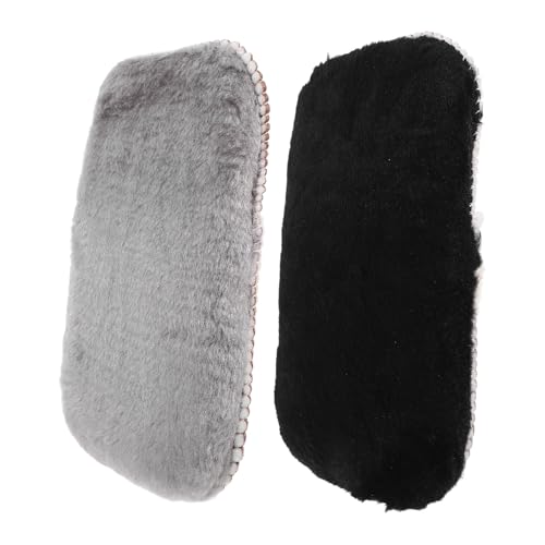 Garneck 2 Pièces en Peluche pour Cirage et Nettoyage des Chaussures en Cuir, Compact et Multifonctionnel, Adapté aux Sacs et Chaussures en Cuir Couleur Aléatoire