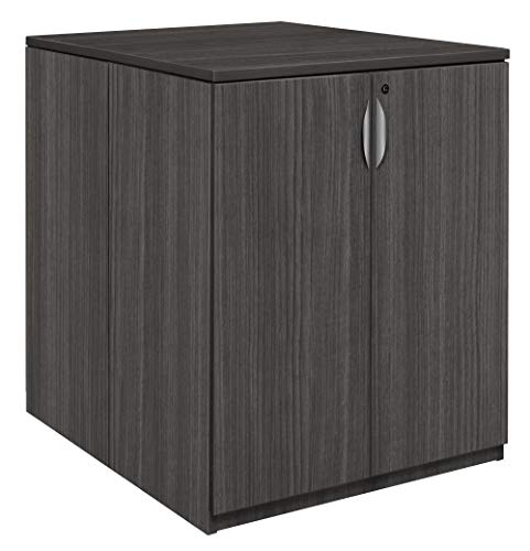 Regency Legacy Stand Back Set With Two Storage Cabinets, 36" X 46", Ash Grey #TOP24