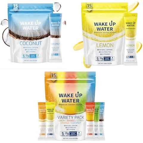 Coconut + Variety + Lemon (15+15+15 Pack) - Energy + Hydration Packets Cover