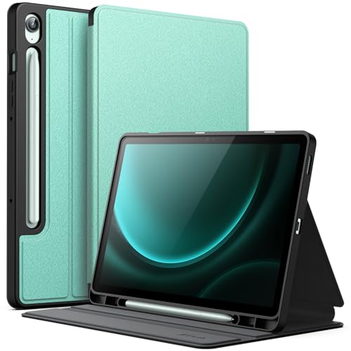 Image of JETech Cover Case for Samsung Galaxy Tab S10 Lite / S10 FE / S9 FE 10.9-Inch with S Pen Holder, Slim Folio Stand Protective Tablet Cover, Multi-Angle Viewing (Green)