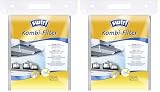 Swirl Kombi-Filter für Dunstabzugshauben, 2-Filter-System mit Aktivkohle & Fettfilter, reduziert Küchengerüche & Fettablagerungen, Universalgröße 47x57 cm (Packung mit 2)