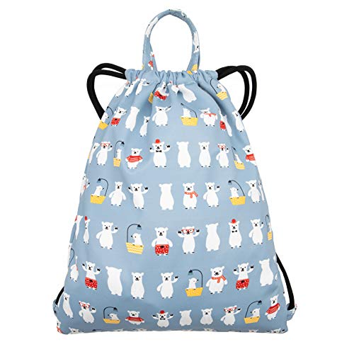 Ruberg Bolsa con cordón niña Impermeable Mochilas de Cuerdas de deporte al desgaste