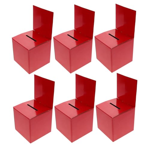 SEWACC 6pcs Elegant Wedding Card Collection Box Paper Boxes for Reception Keepsake Storage for Engagements Anniversaries and Special Occasions Versatile Design for Cards and Notes