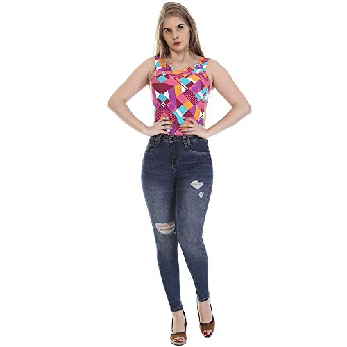 Calça jeans feminina levanta bumbum 264865 40