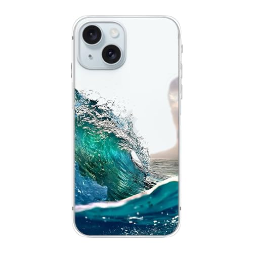 Coque iPhone 15 vagues de l'océan pour vos vacances à la plage