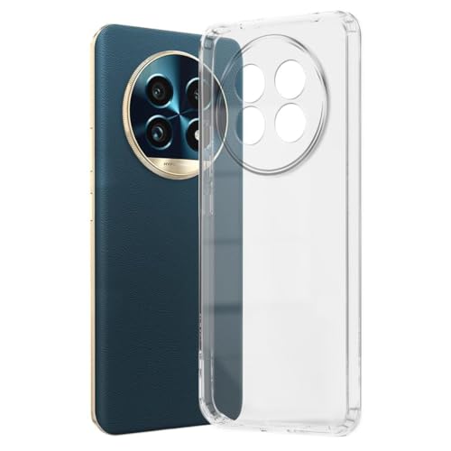 Image of COVERBLACK Soft Rubber Silicon Clear Case Back Cover for Compatible Model with Realme 13 Pro Plus 5G - Transparent