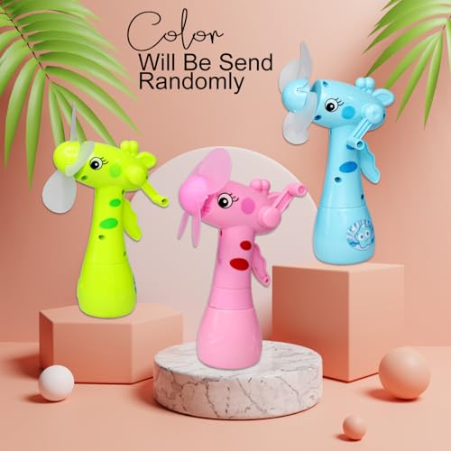 Verbier Portable Mini Fan with Mist Water Spray Toy for Kids Summer Water Hand Fan Toy for Kids Set of 1 9 41sB EPC8NL